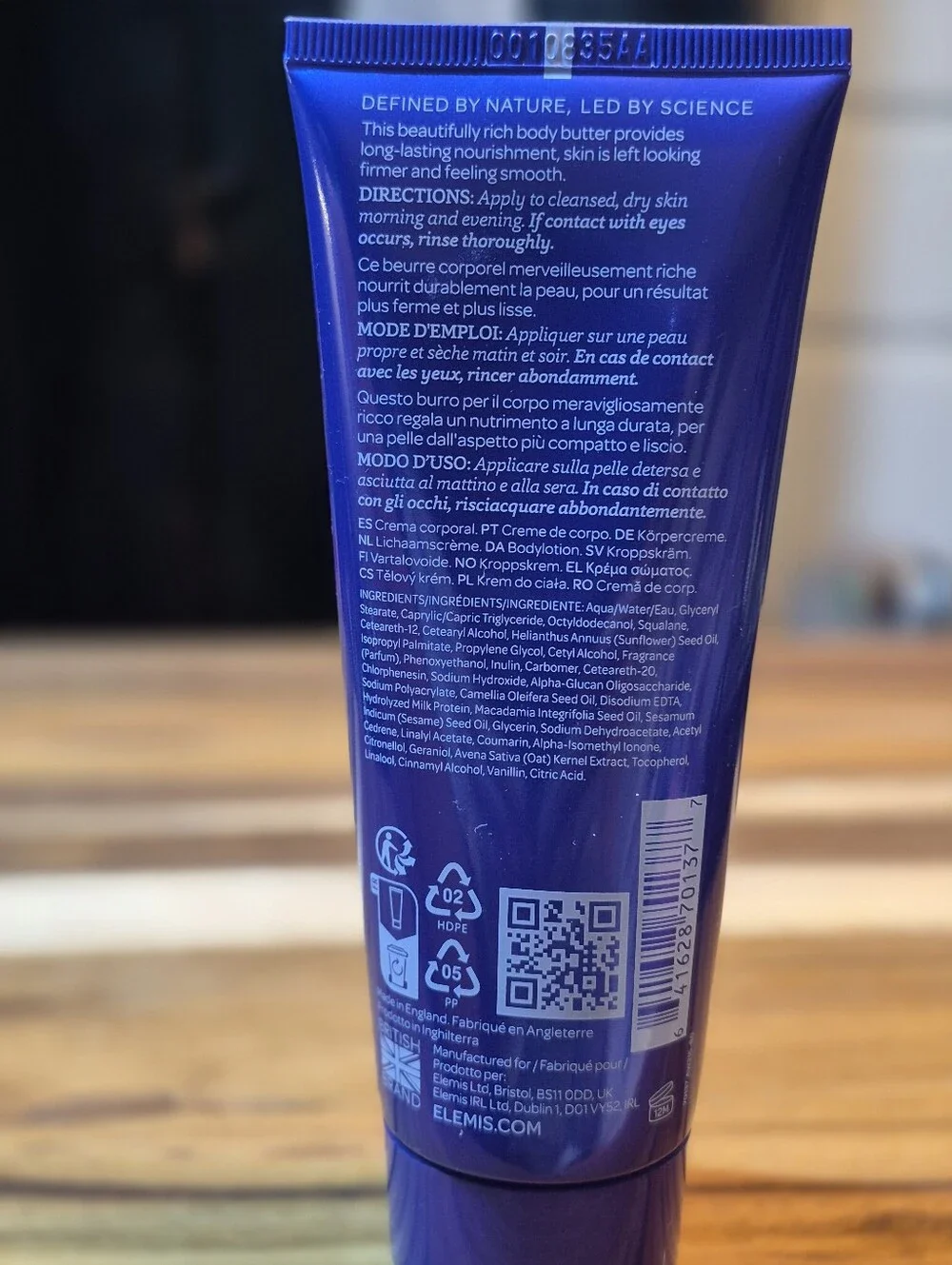 ELEMIS Skin Nourishing Velvet Body Butter, 100 Ml, Sealed, New